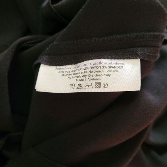 MM Lafleur Black Sleeveless Dress Sz 10 Pockets Stretchy Office Timeless Classic - Picture 5 of 8